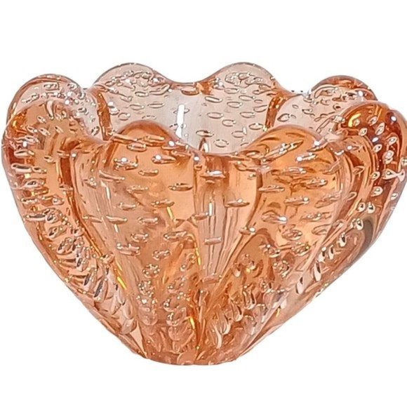 Murano Glass A Seguso Bowl Vtg 1950 Jellyfish Bullicante Vetri D'Arte Bubble Art - Picture 5 of 12